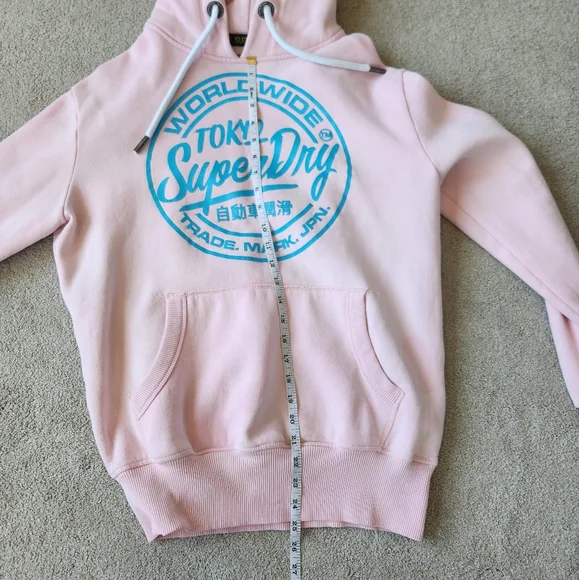 Superdry World Wide Ticket Type Hoodie Hooded Sweatshirt Size Small Mens, Unisex - Picture 10 of 15